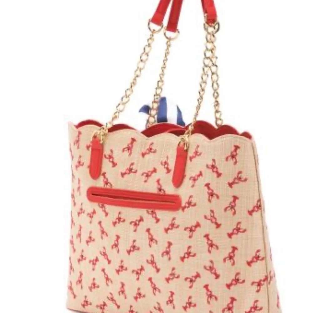 Betsey Johnson faux straw lobster purse - Picture 2 of 3